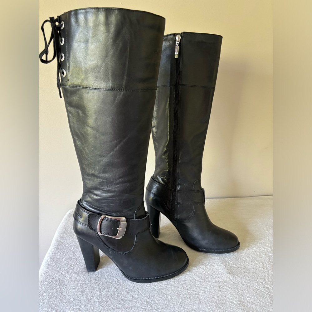 Harley Davidson size 7 leather heeled boot